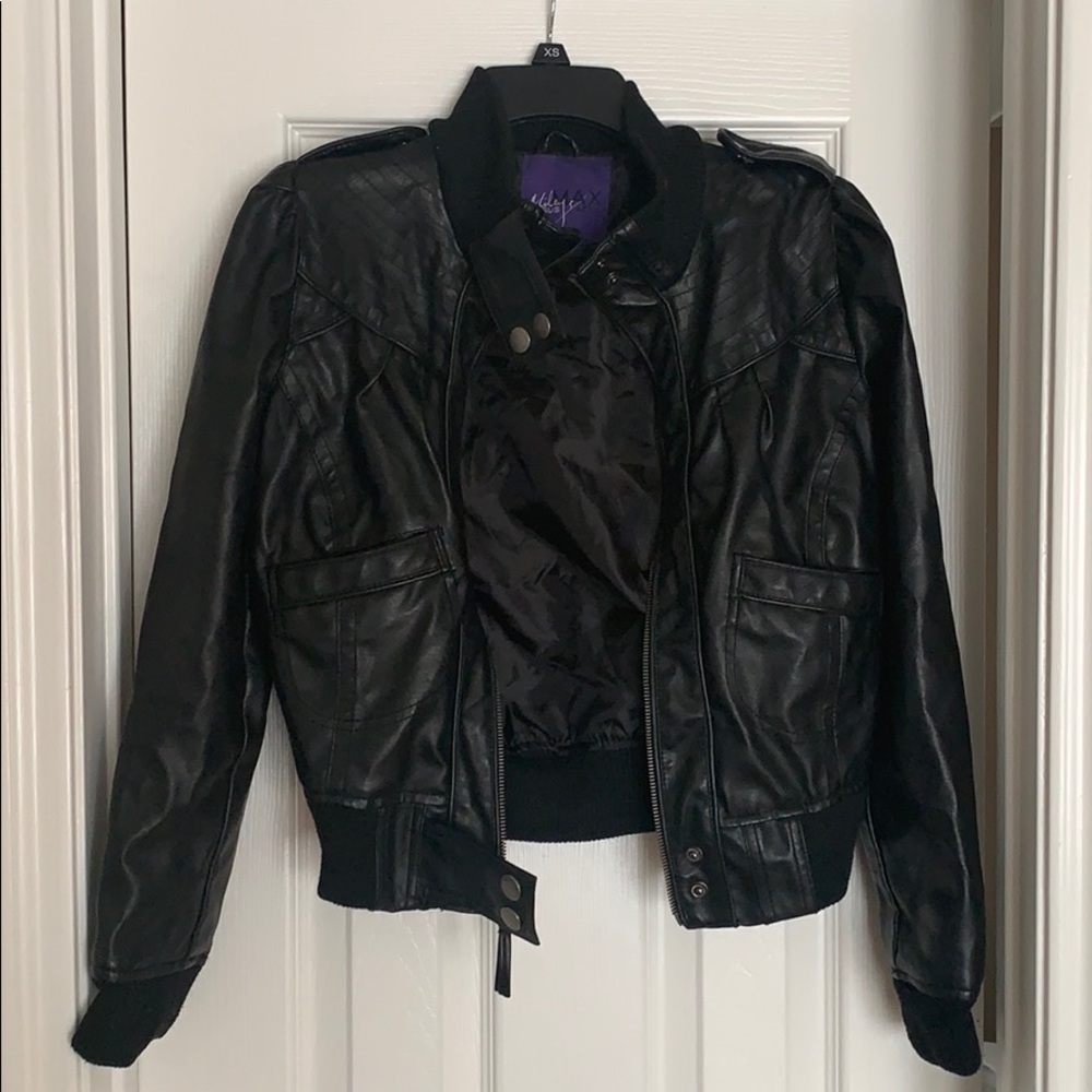 Miley Cyrus x Max Azria Faux Leather Jacket